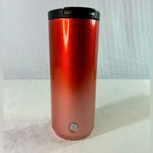 Starbucks 2020 Ombre Gradient Red Glitter Stainless Steel Tumbler 12oz with Lid